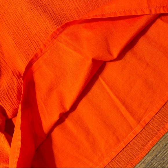 JCrew Factory Orange Drop Waist Dress - Picture 7 of 8